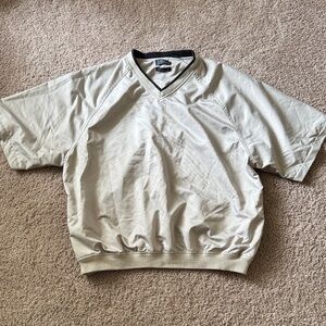PGA Tour Beige and Black V-Neck Pullover
